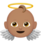 Baby Angel - Medium emoji on Apple